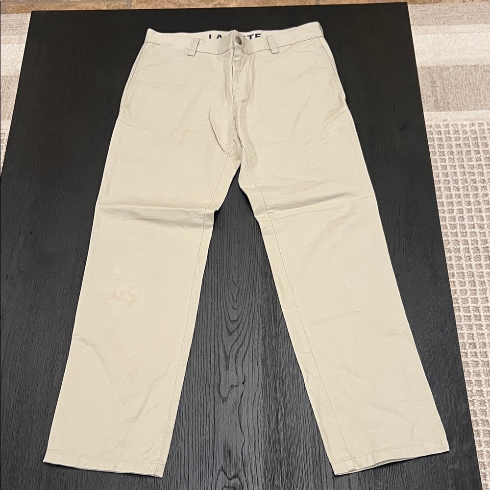 Lacoste Men's Beige Chinos